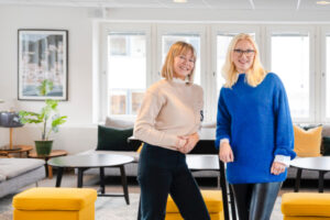 Helena Rex, VD The Park, och Charlotta Lundin, grundare av Business Women Sverige